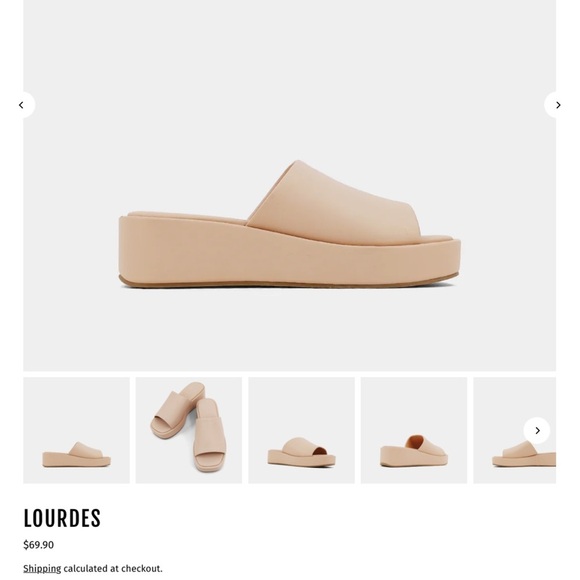 Shushop Lourdes Wedge Slides - Picture 1 of 5